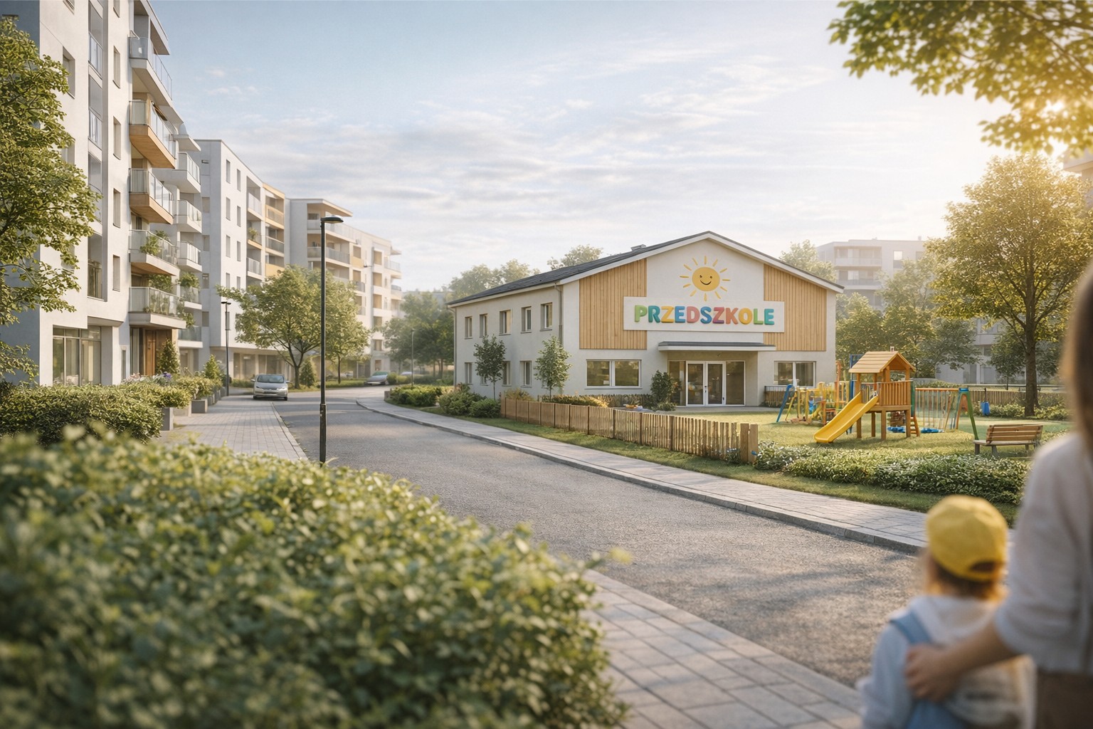 Nowoczesne przedszkole w słonecznym rejonie